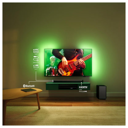 Philips Soundbar 2.1 TAB5309/10 mit kabellosem Subwoofer schwarz