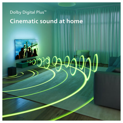 Philips Soundbar 2.1 TAB5309/10 mit kabellosem Subwoofer schwarz