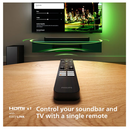 Philips Soundbar 2.1 TAB5309/10 mit kabellosem Subwoofer schwarz