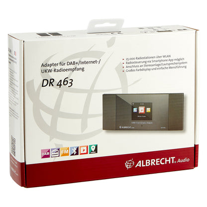 Albrecht DR 463+ Internet-, DAB+ und UKW-Radio Adapter