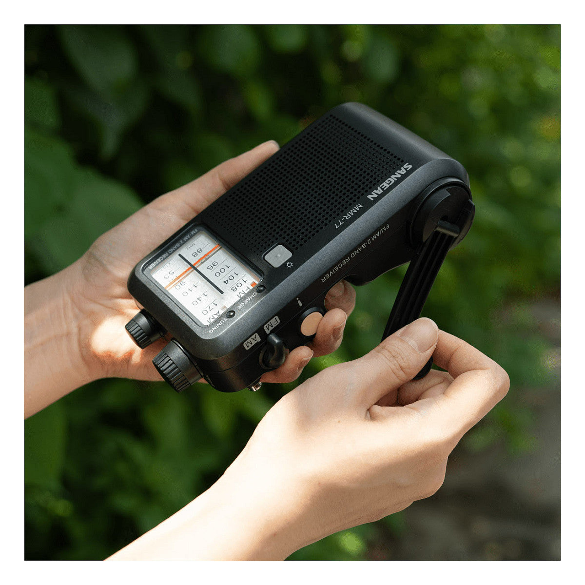Sangean MMR-77 matt schwarz Notfall/Kurbel Radio