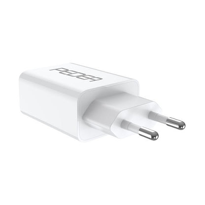 PEDEA 20W USB-C (PD) Schnellladegerät - 2-Ports Mehrfach Handy-Ladegerät mit USB-C und USB-A, weiß
