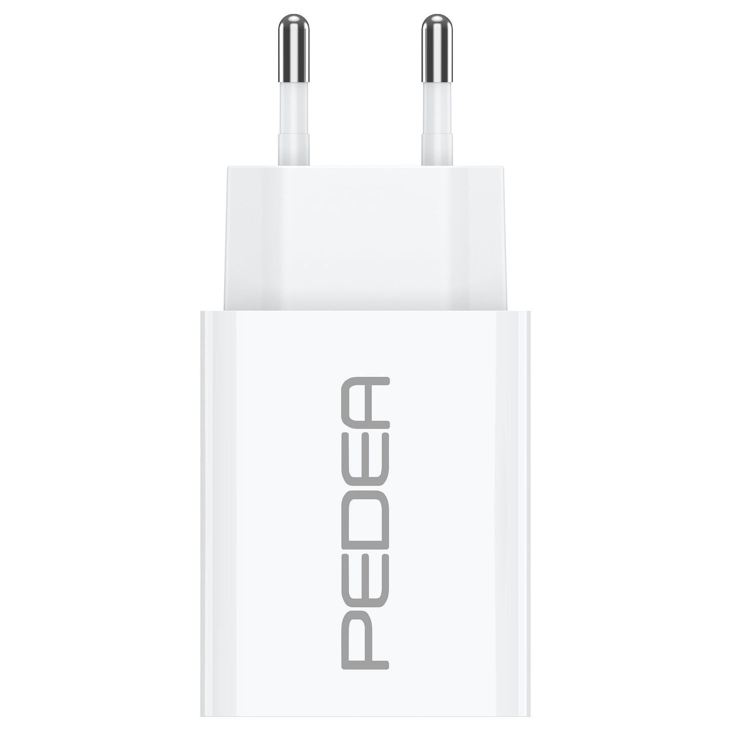 PEDEA 20W USB-C (PD) Schnellladegerät - 2-Ports Mehrfach Handy-Ladegerät mit USB-C und USB-A, weiß