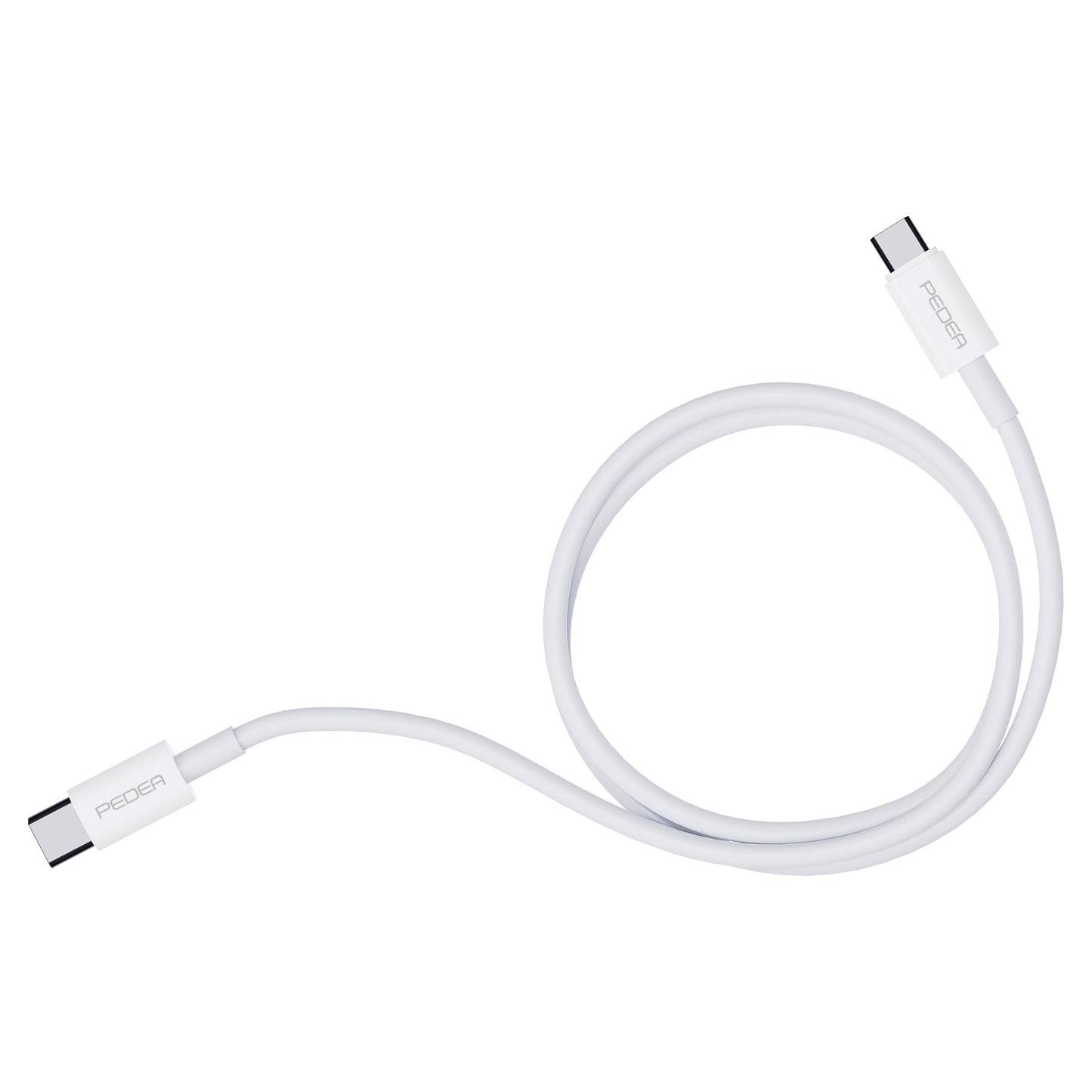 PEDEA Schnelllade- und Datenkabel USB-C/USB-C, 1m, wei