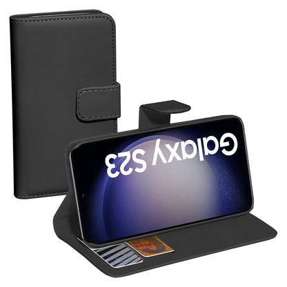 PEDEA Book Cover Classic fr Samsung Galaxy S23 FE 5G, schwarz