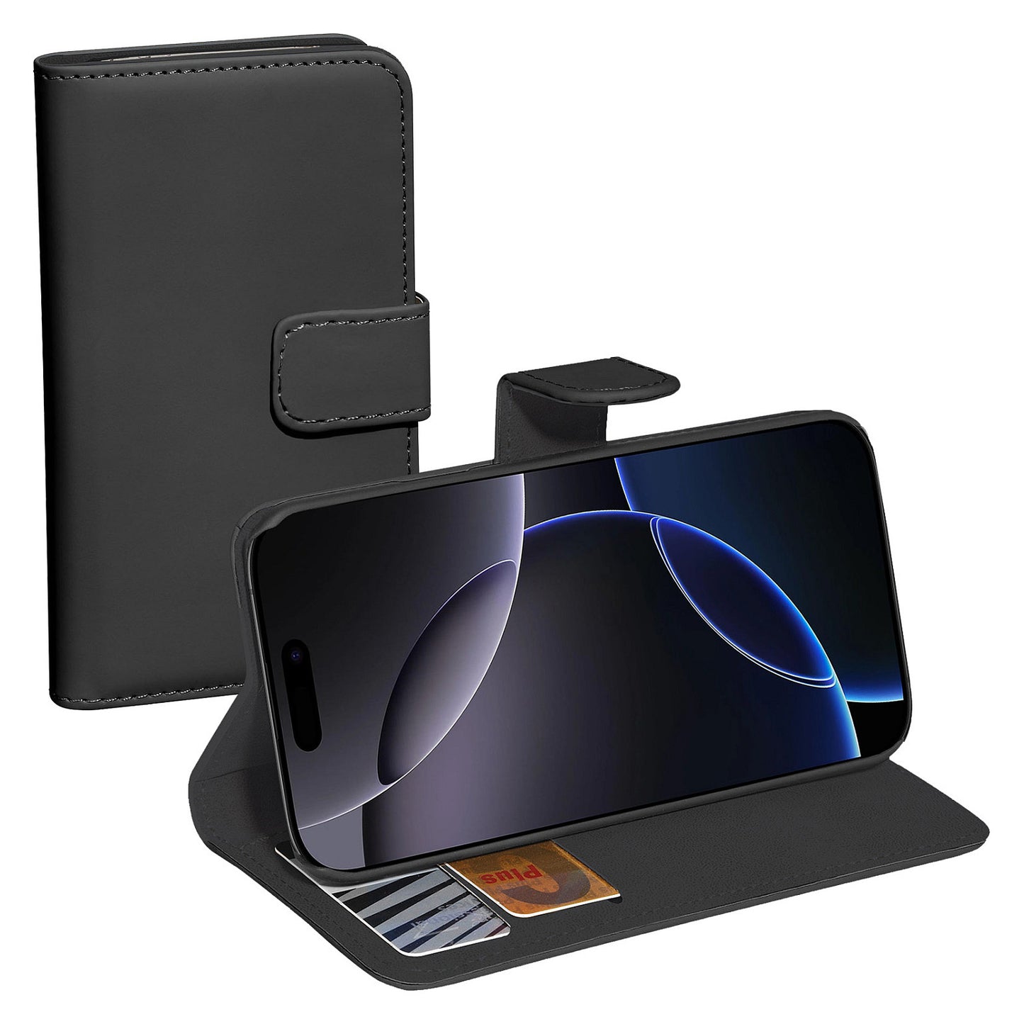 PEDEA Book Cover Classic fr Apple iPhone 16 Pro black