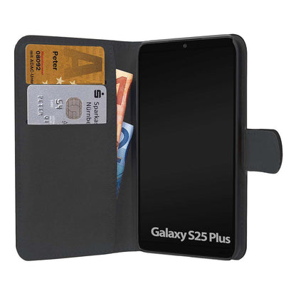 PEDEA Book Cover Classic fr Samsung Galaxy S25+ 5G, schwarz