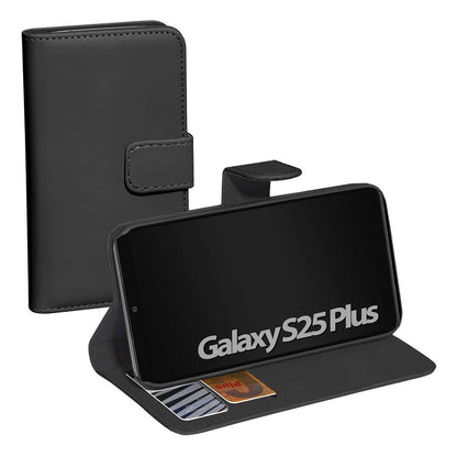 PEDEA Book Cover Classic fr Samsung Galaxy S25+ 5G, schwarz