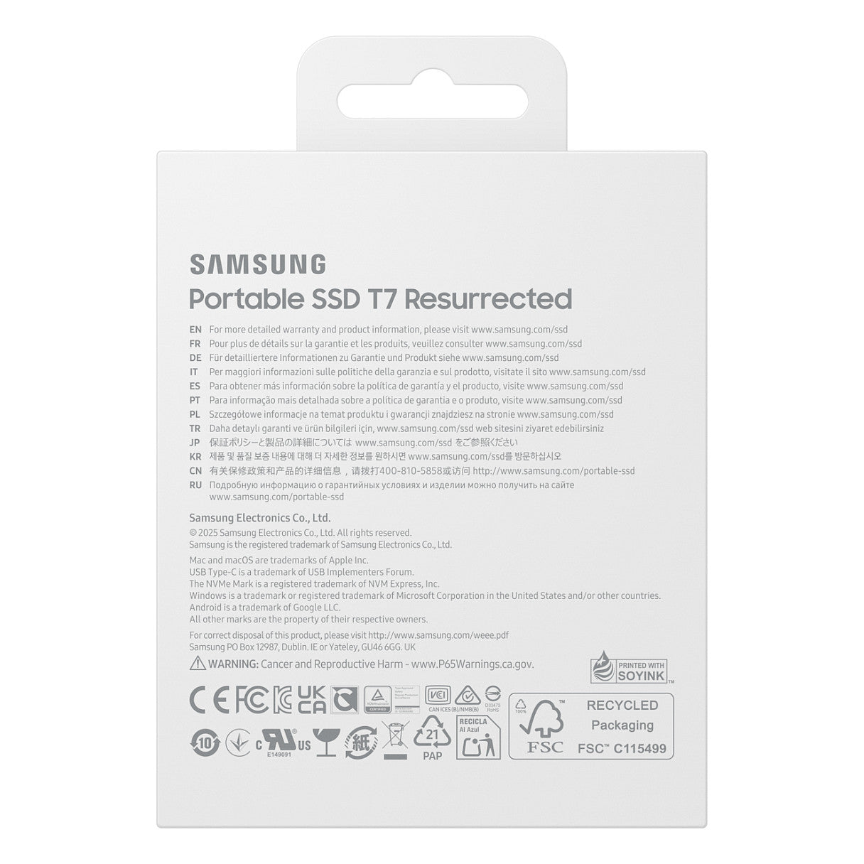 1TB Samsung Portable SSD T7 Resurrected USB-C 3.1 (10Gb/?s) Silber externe Festplatte SSD