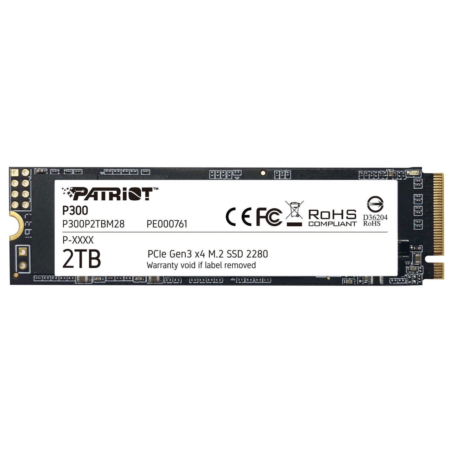 M.2 2TB Patriot P300 PCIe 3.0 2100/1650 PE761
