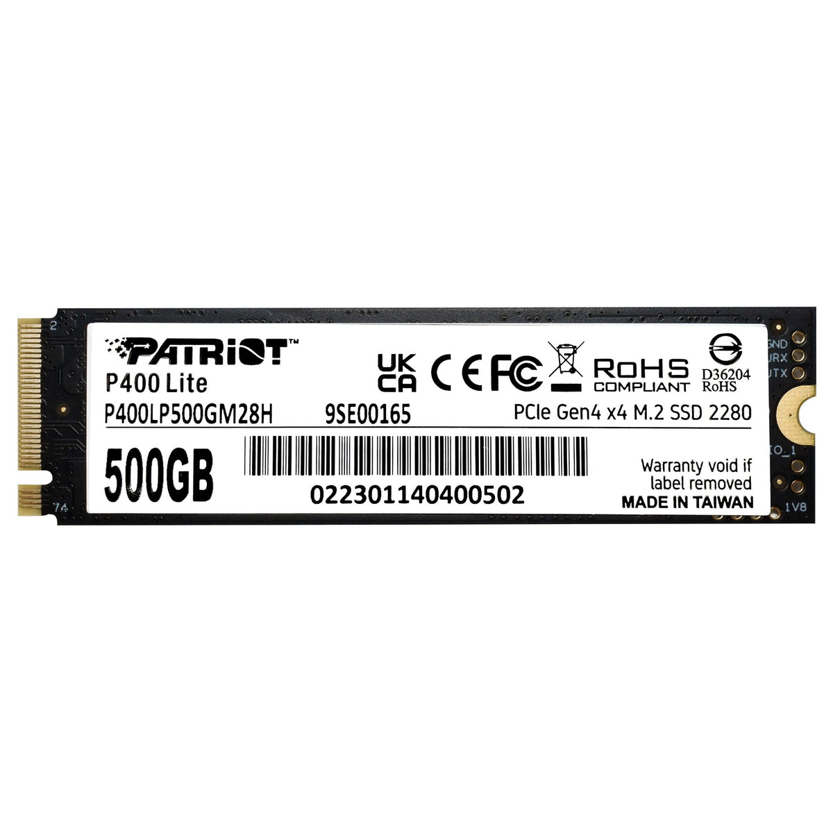M.2 500GB Patriot P400 Lite PCIe 4.0 3500/2400 PS1654