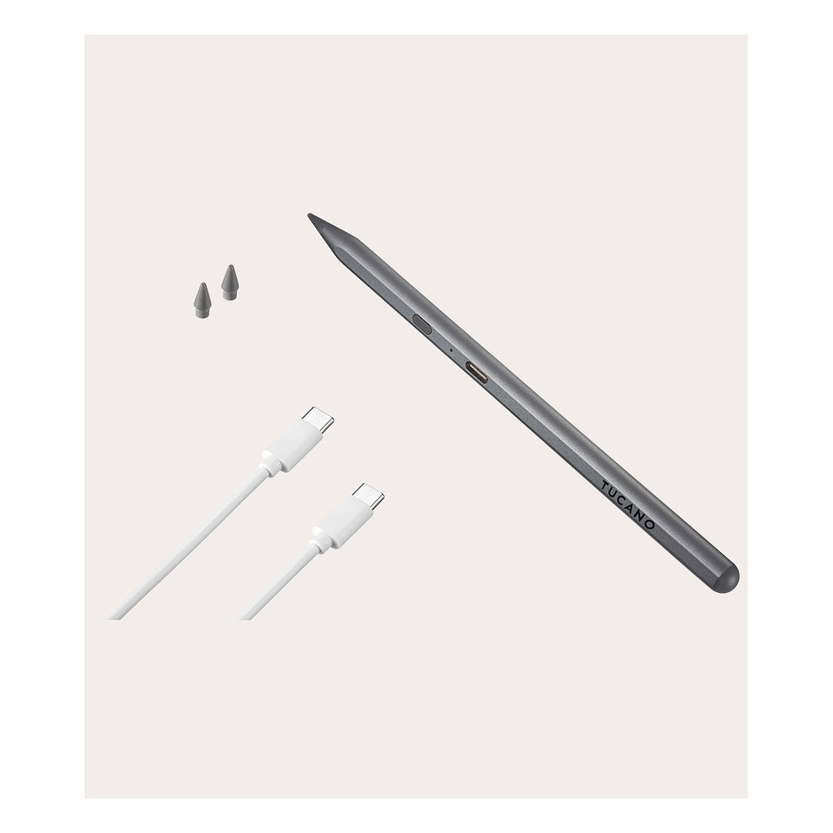 TUCANO UTILITY 3 STYLUS PEN fr Apple iPad Silber