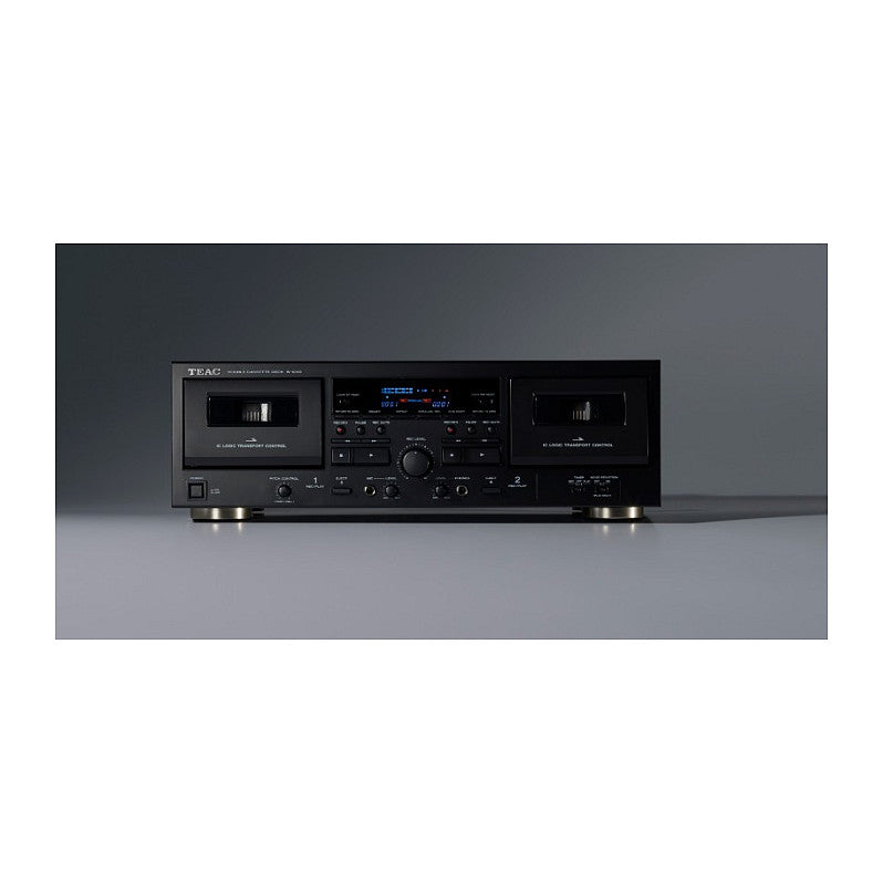 TEAC W-1200 Doppel-Kassettendeck USB-Ausgang schwarz