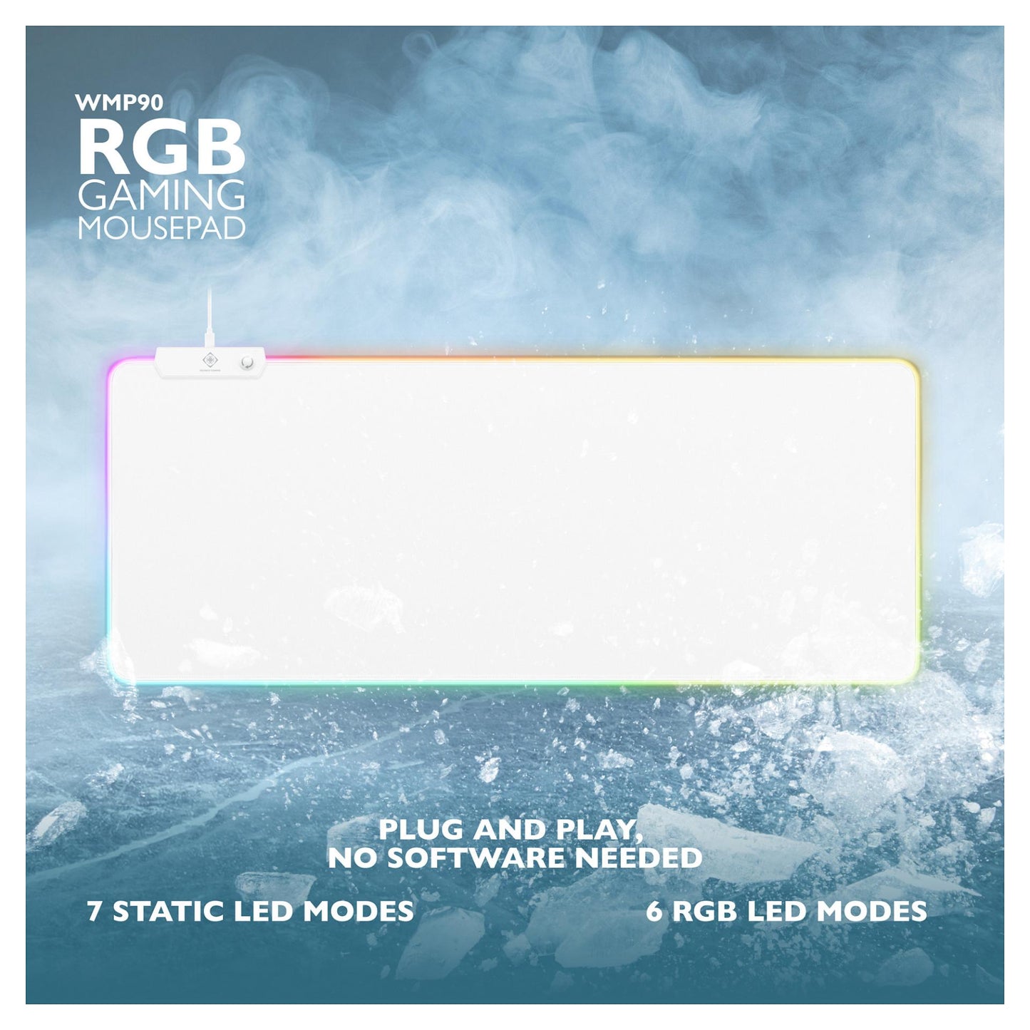 Deltaco WMP90 RGB Gaming Mauspad XL