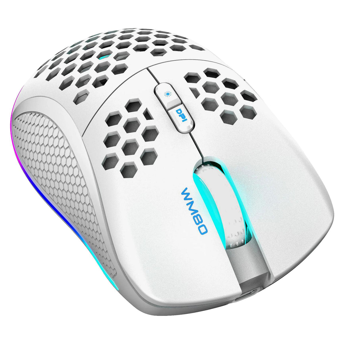 Deltaco Gaming Maus USB, RGB, weiß