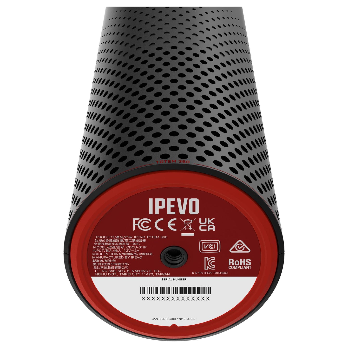 IPEVO TOTEM 360 Grad 4K Video-Konferenzkamera