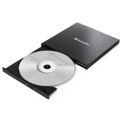 Verbatim Externer Slimline CD/DVD-Brenner mit USB-C-Anschluss