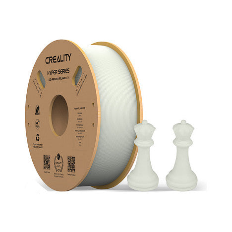 Creality Hyper PLA Filament White, 3D-Filament (wei, 1 kg, 1,75 mm, auf Rolle)