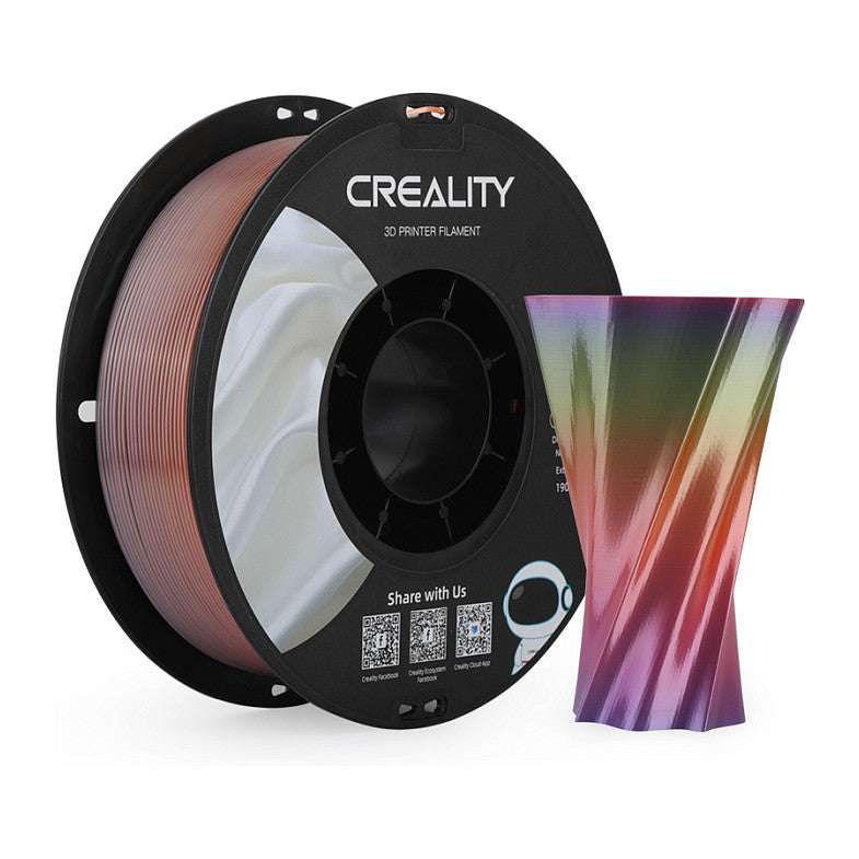Creality CR-Silk PLA Filament Rainbow, 3D-Filament (1 kg, 1,75 mm, auf Rolle)