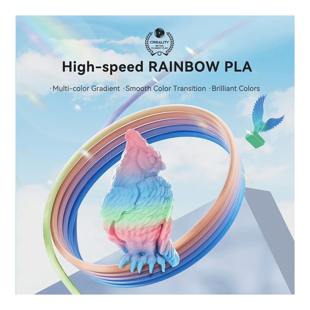 PLA 1,75mm RAINBOW W. BLOSSOM SHORT 1kg