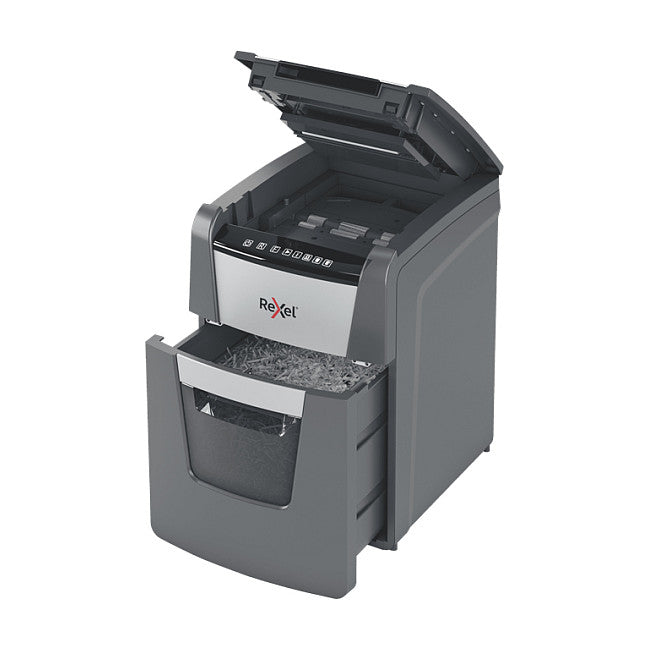 Rexel Optimum AutoFeed 100X Aktenvernichter mit Partikelschnitt