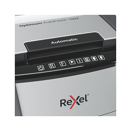 Rexel Optimum AutoFeed 100X Aktenvernichter mit Partikelschnitt
