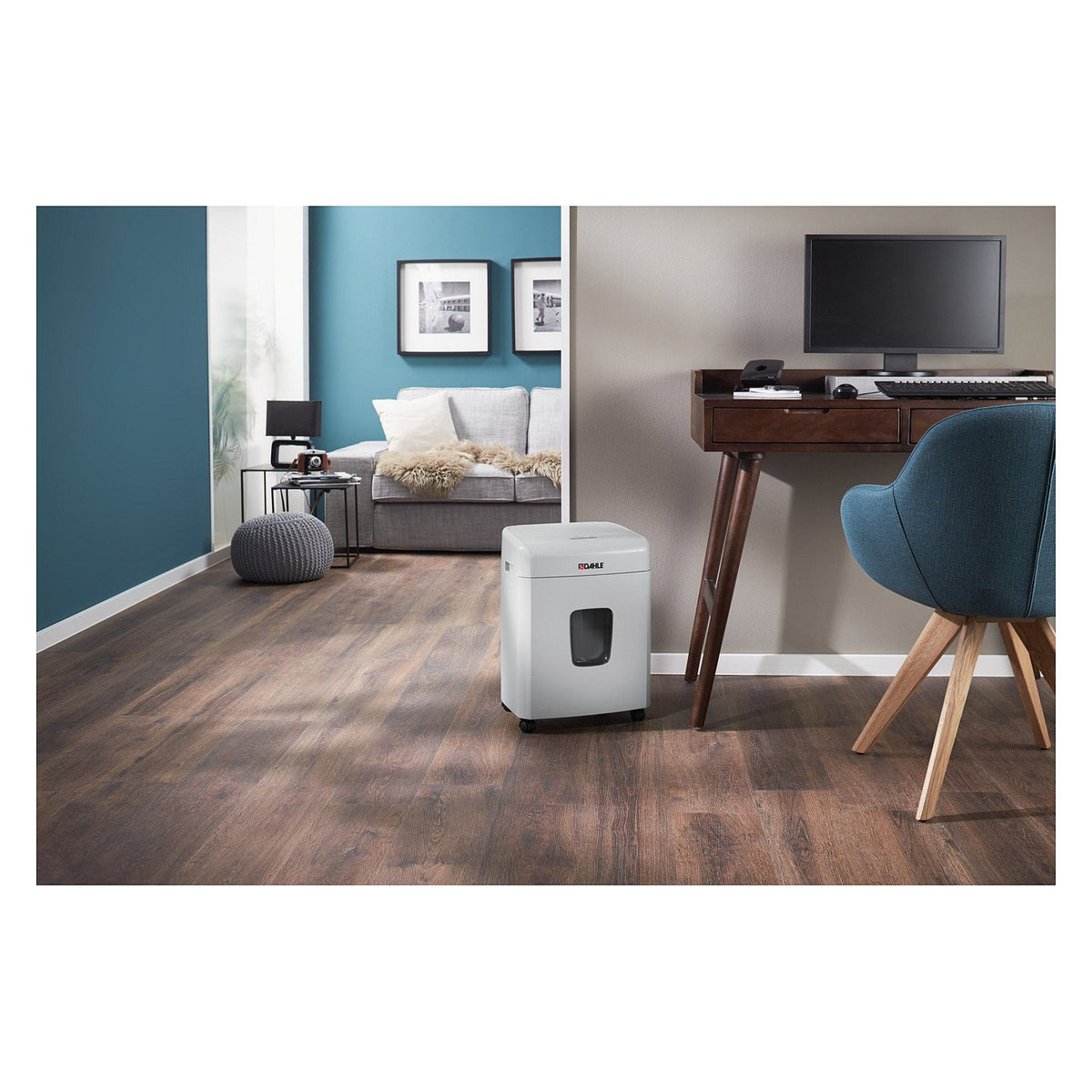DAHLE ShredMATIC 90 Aktenvernichter mit Partikelschnitt bis 90 Blatt lichtgrau