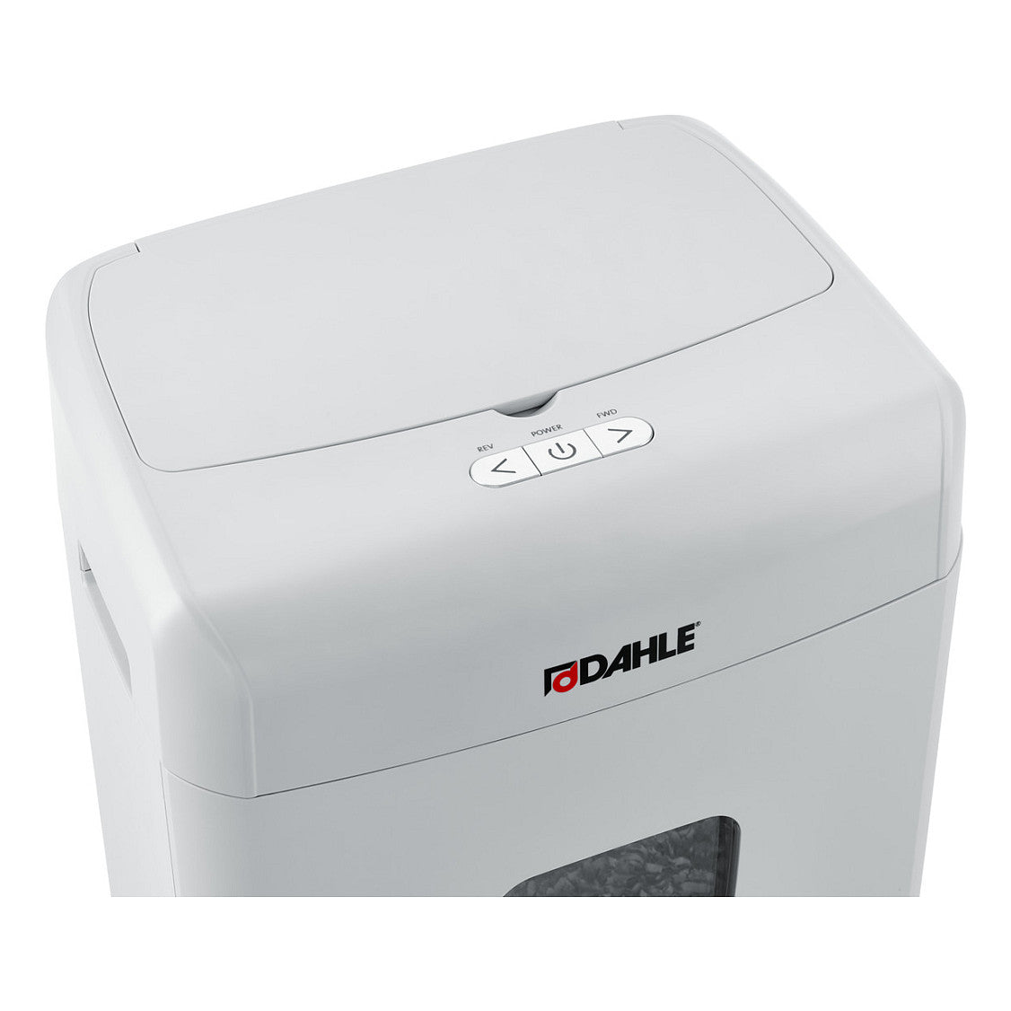 DAHLE ShredMATIC 90 Aktenvernichter mit Partikelschnitt bis 90 Blatt lichtgrau