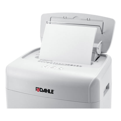 DAHLE ShredMATIC 90 Aktenvernichter mit Partikelschnitt bis 90 Blatt lichtgrau