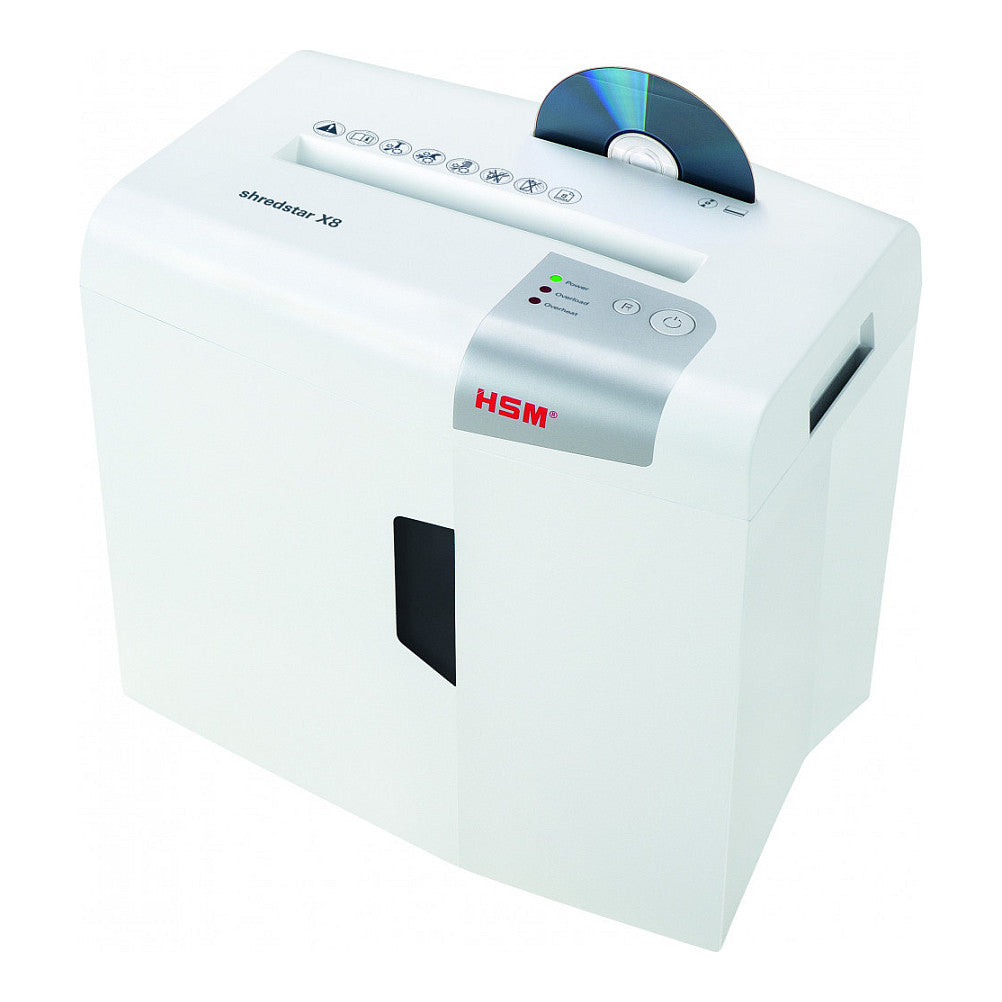 HSM Aktenvernichter shredstar X8 - Sicherheitsstufe 4 - Partikelschnitt - 4,5 x 30 mm - 8 Blatt