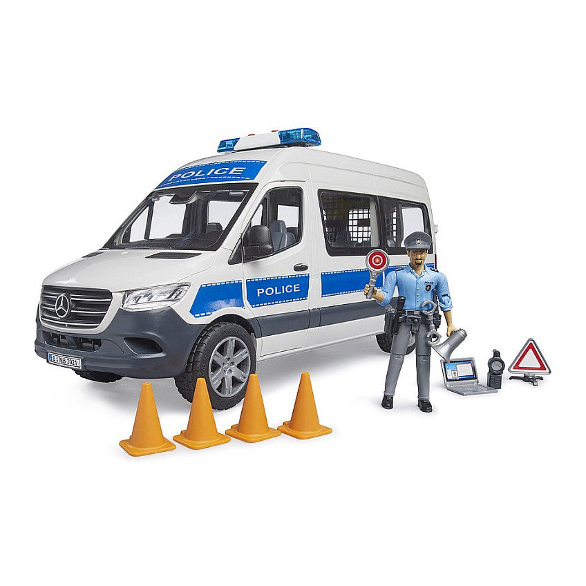 BRUDER MB Sprinter Polizei Einsatzfahrzeug mit Light & Sound Modul