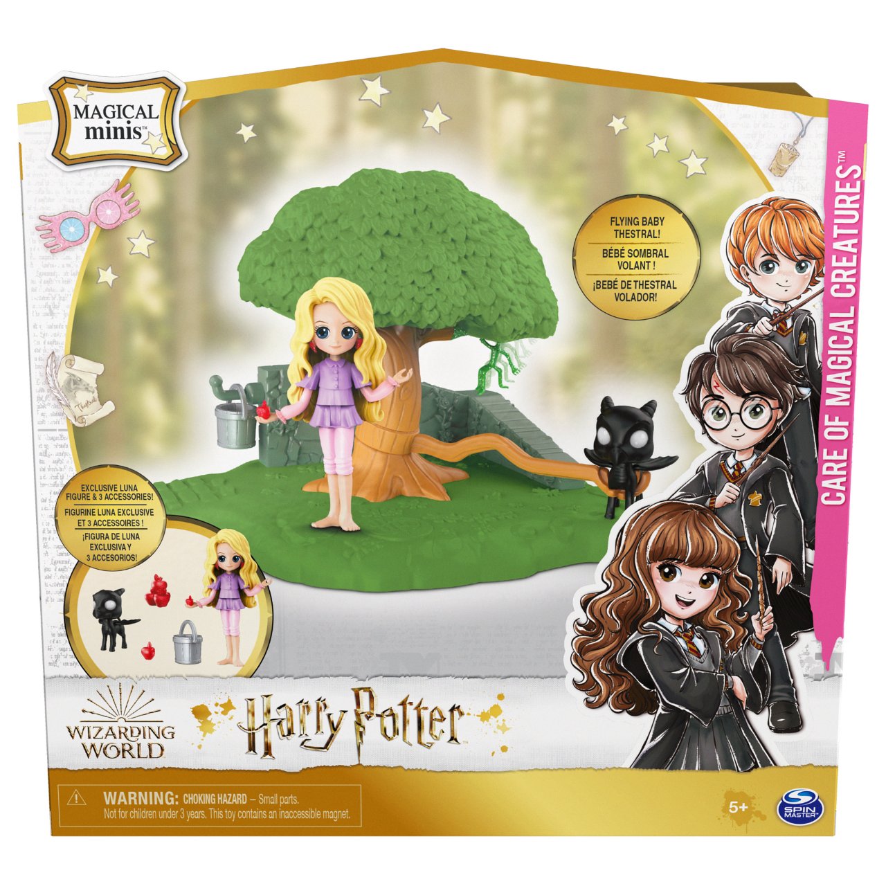 Spinmaster Wizarding World Harry Potter - Hogwarts Pflege magischer Geschpfe Spielset (mit exklusiver Luna Lovegood Sammelfigur)