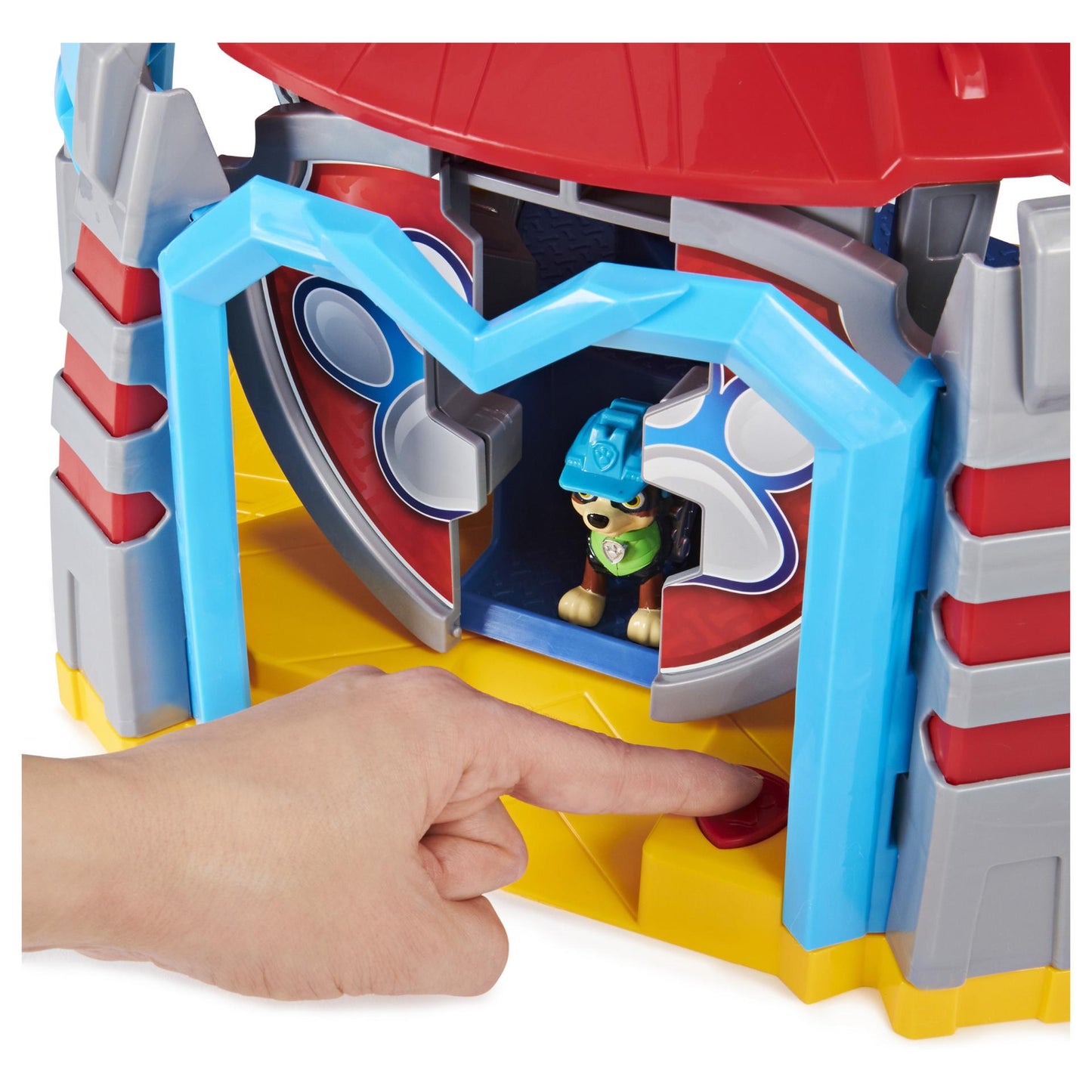 Spinmaster Paw Patrol - Dino Hauptquartier (Inkl. Basis Fahrzeug, Rex Welpen-Figur)