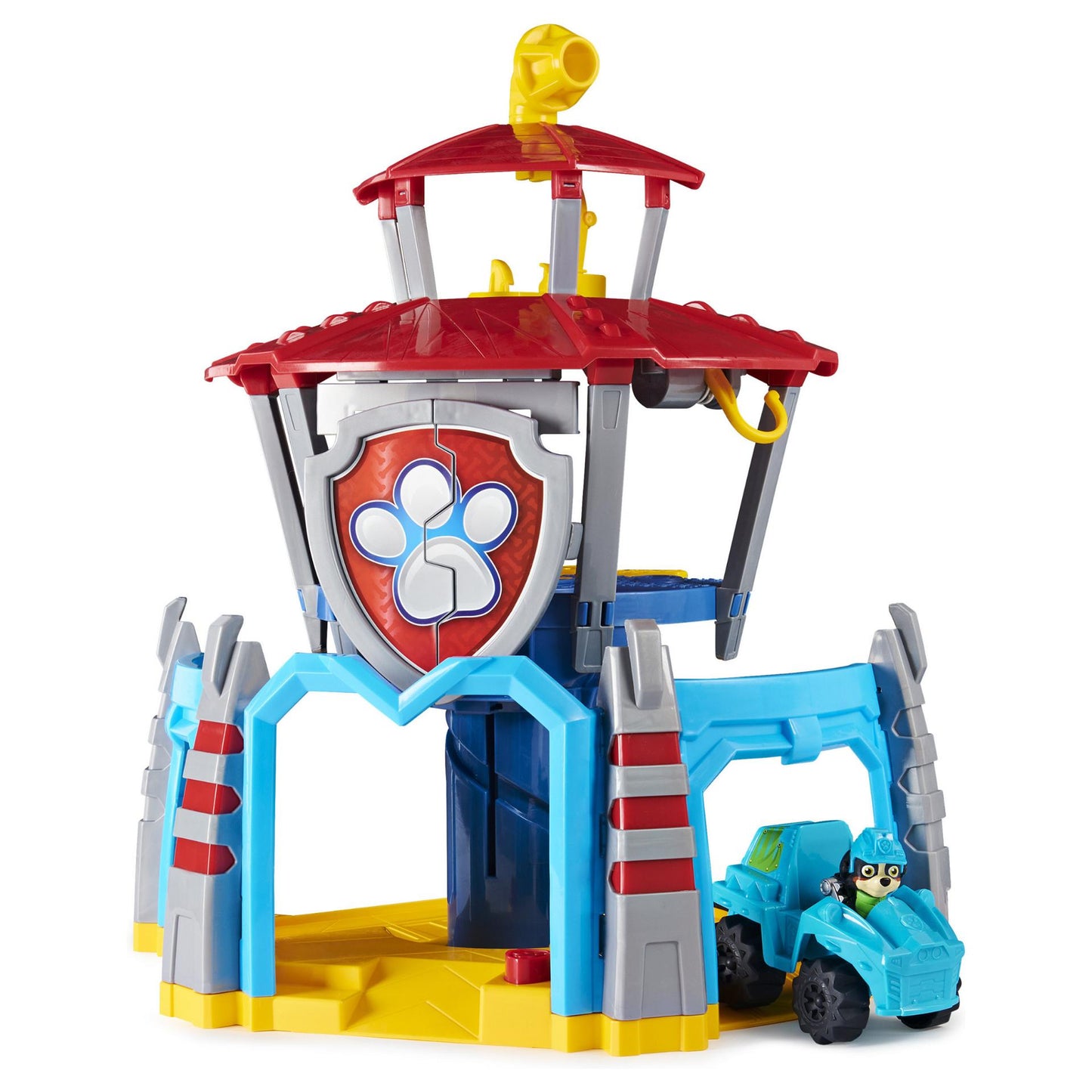 Spinmaster Paw Patrol - Dino Hauptquartier (Inkl. Basis Fahrzeug, Rex Welpen-Figur)