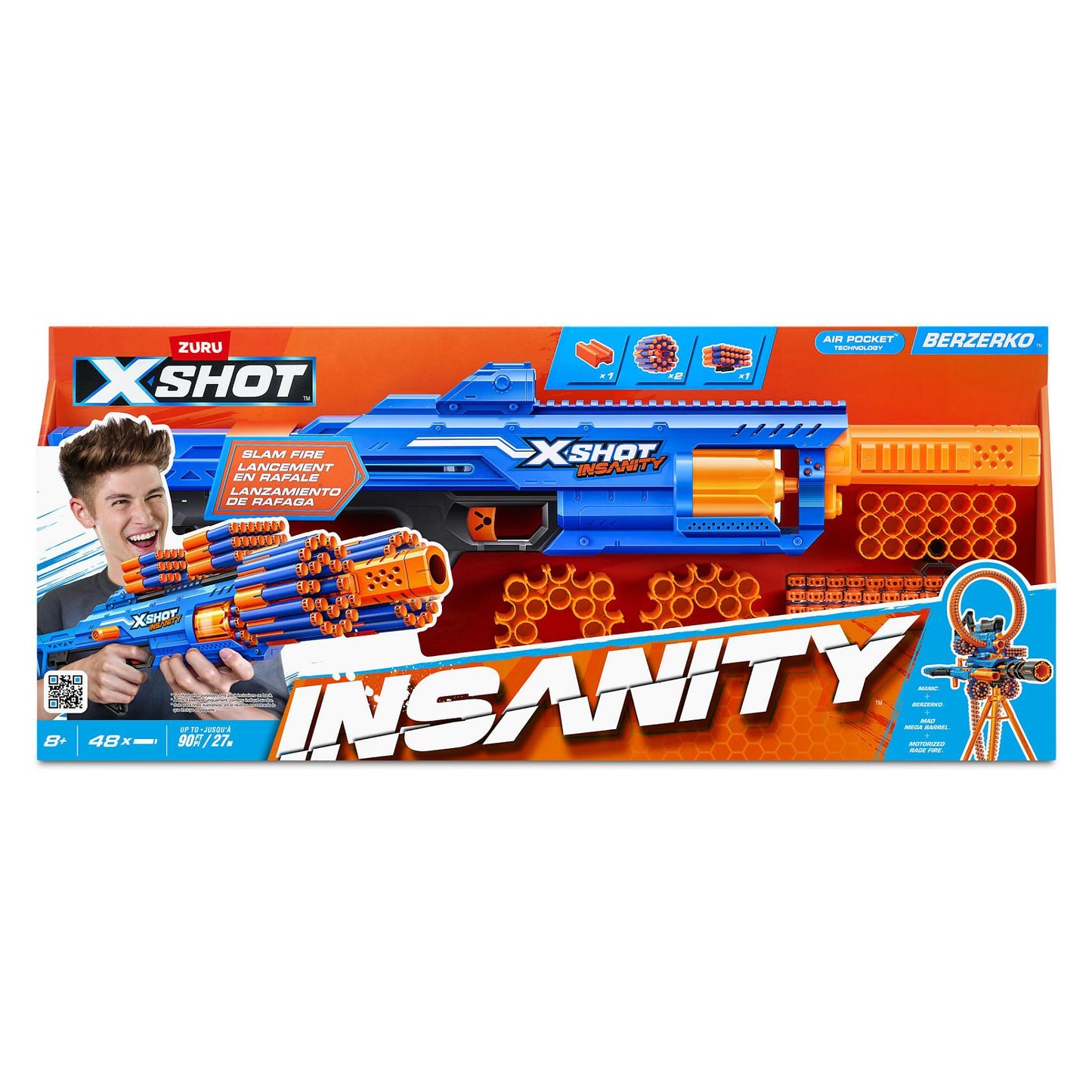 ZURU XSHOT Insanity - Berzerko (inkl. 48 Darts)