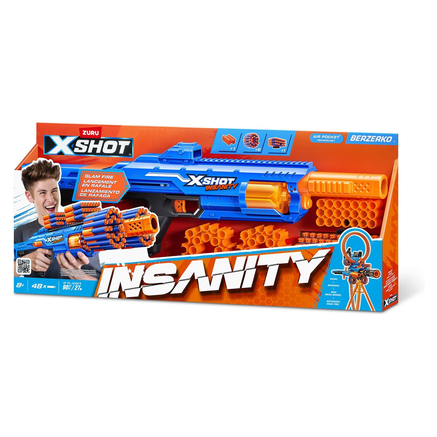 ZURU XSHOT Insanity - Berzerko (inkl. 48 Darts)