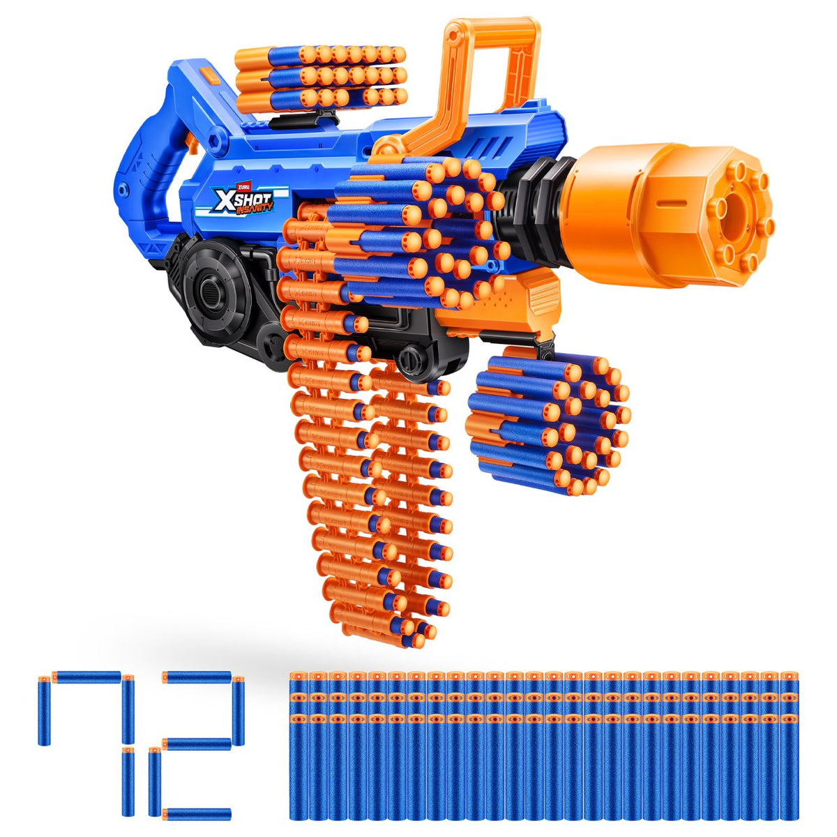 ZURU XSHOT Insanity - Blaster Smoke N Barrel (inkl. 72 Darts)