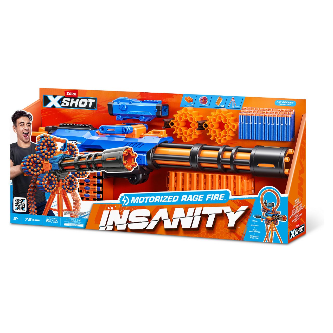 Zuru XSHOT Insanity - Rage Fire inkl. 72 Darts