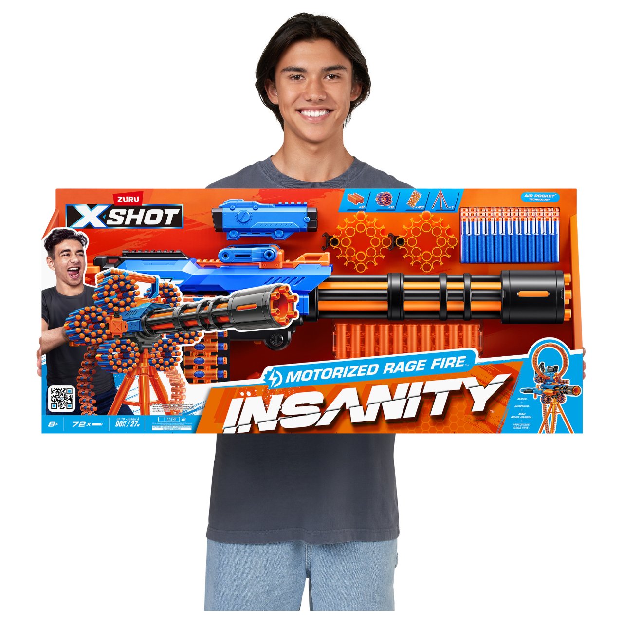 Zuru XSHOT Insanity - Rage Fire inkl. 72 Darts