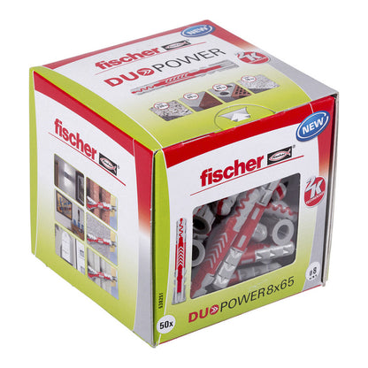 fischer DuoPower 8x65 Universaldübel-Sortiment 8 x 65 mm, 50 Stück