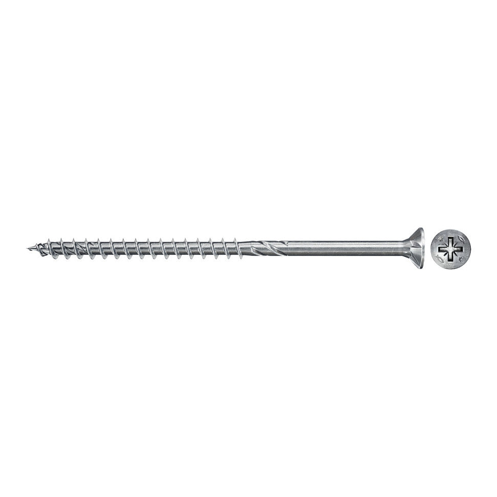 Fischer Spanplattenschraube Power-Fast II 5,0x60 Senkkopf (50 Stck, Teilgewinde, verzinkt)