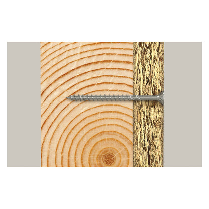 Fischer Spanplattenschraube Power-Fast II 5,0x60 Senkkopf (50 Stck, Teilgewinde, verzinkt)