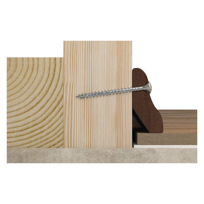 Fischer Spanplattenschraube Power-Fast II 6,0x100 Senkkopf (25 Stck, Teilgewinde, verzinkt)