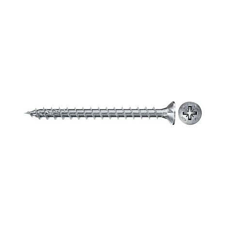 Fischer Spanplattenschraube PowerFast II 4,5x16 Senkkopf PZ (100 Stck, Vollgewinde, verzinkt)