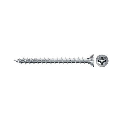 Fischer Spanplattenschraube PowerFast II 4,5x16 Senkkopf PZ (100 Stck, Vollgewinde, verzinkt)