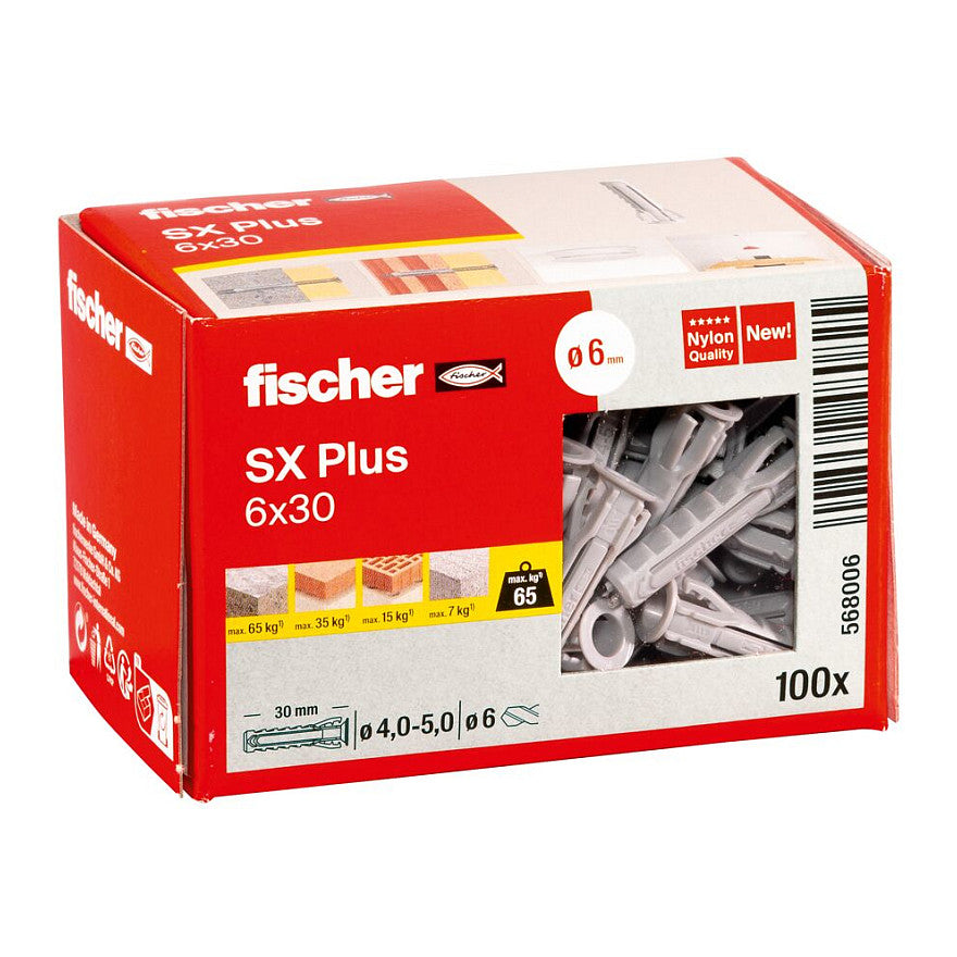 Fischer Dübel SX Plus 6x30 100 St.