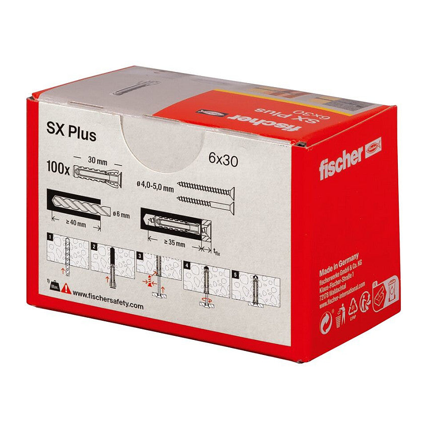 Fischer Dübel SX Plus 6x30 100 St.