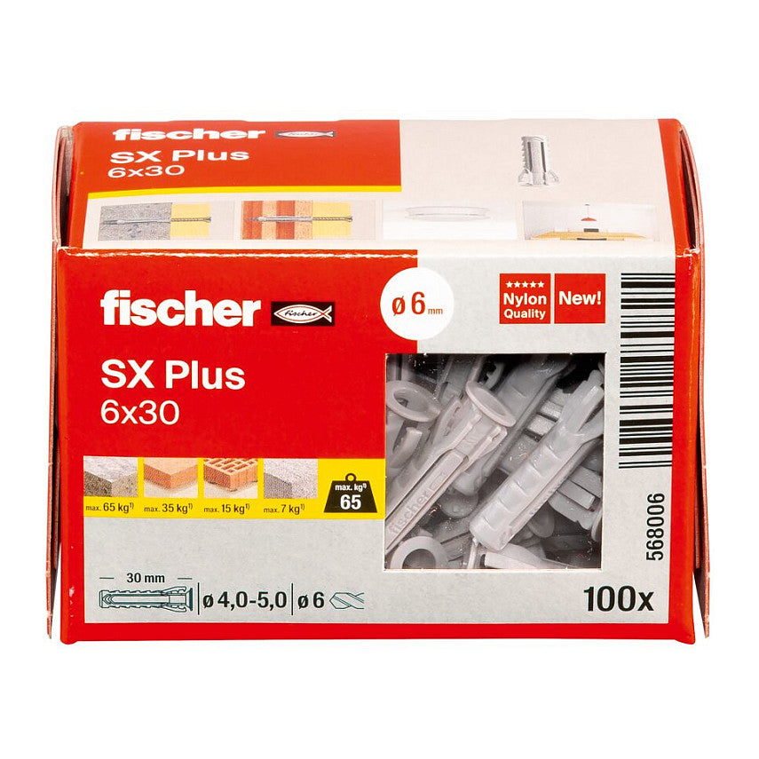 Fischer Dübel SX Plus 6x30 100 St.