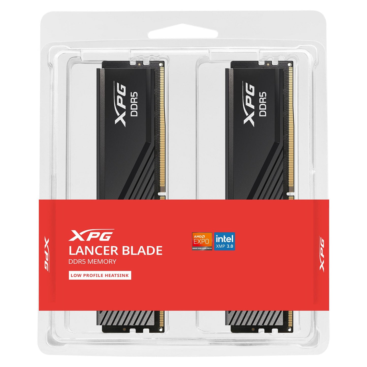 32GB DIMM 6000 (2x 16 GB) Dual-Kit (schwarz, AX5U6000C3616G-DTLABBK, XPG Lancer Blade, INTEL XMP, AMD EXPO)