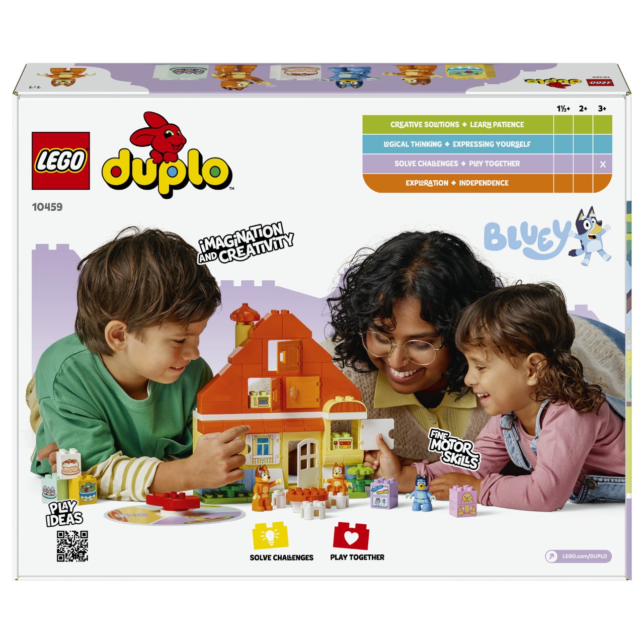 LEGO 10459 DUPLO Bluey Blueys Familienhaus mit Memory-Spiel